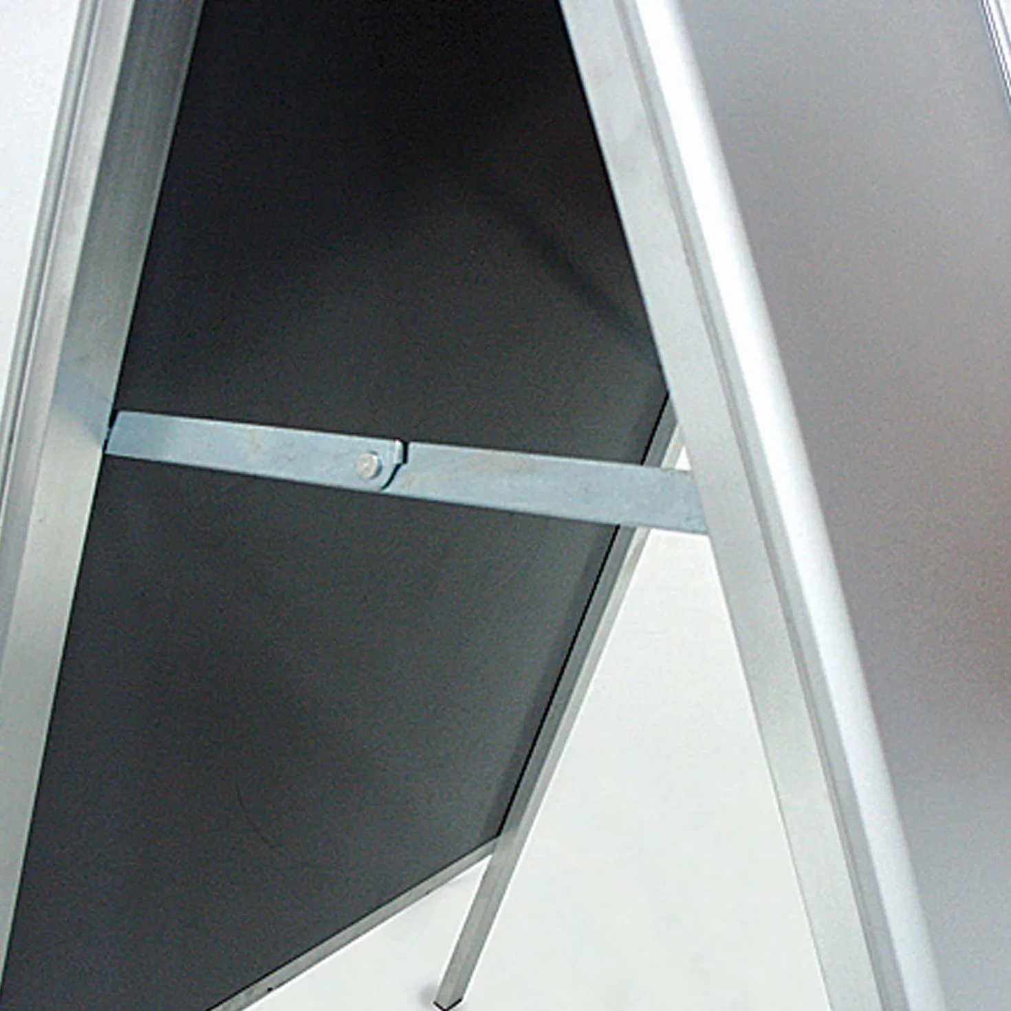 DisplayLager - Customer Budget Alu-Line, plata, para uso interior, ambos lados (2 carteles) (A1)