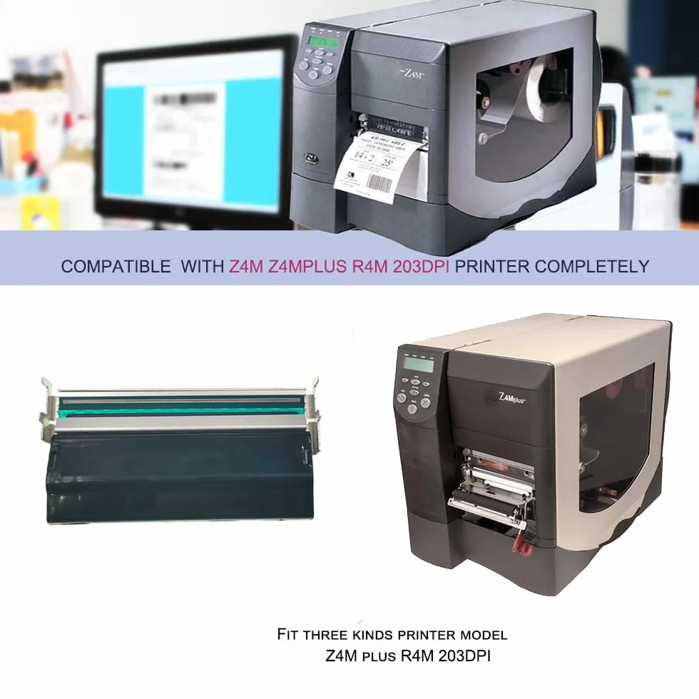 Nuevo cabezal de impresión térmica Para Zebra S4M Z4M Z4MPlus Z4000 etiqueta impresora 203DPI cabezales de impresión