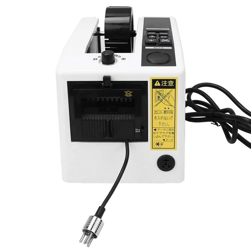 Cortador eléctrico dispensador de cinta, máquina de corte automática para envolver y embalar, corta cintas de 8 a 50 mm de ancho, 999 mm de longitud