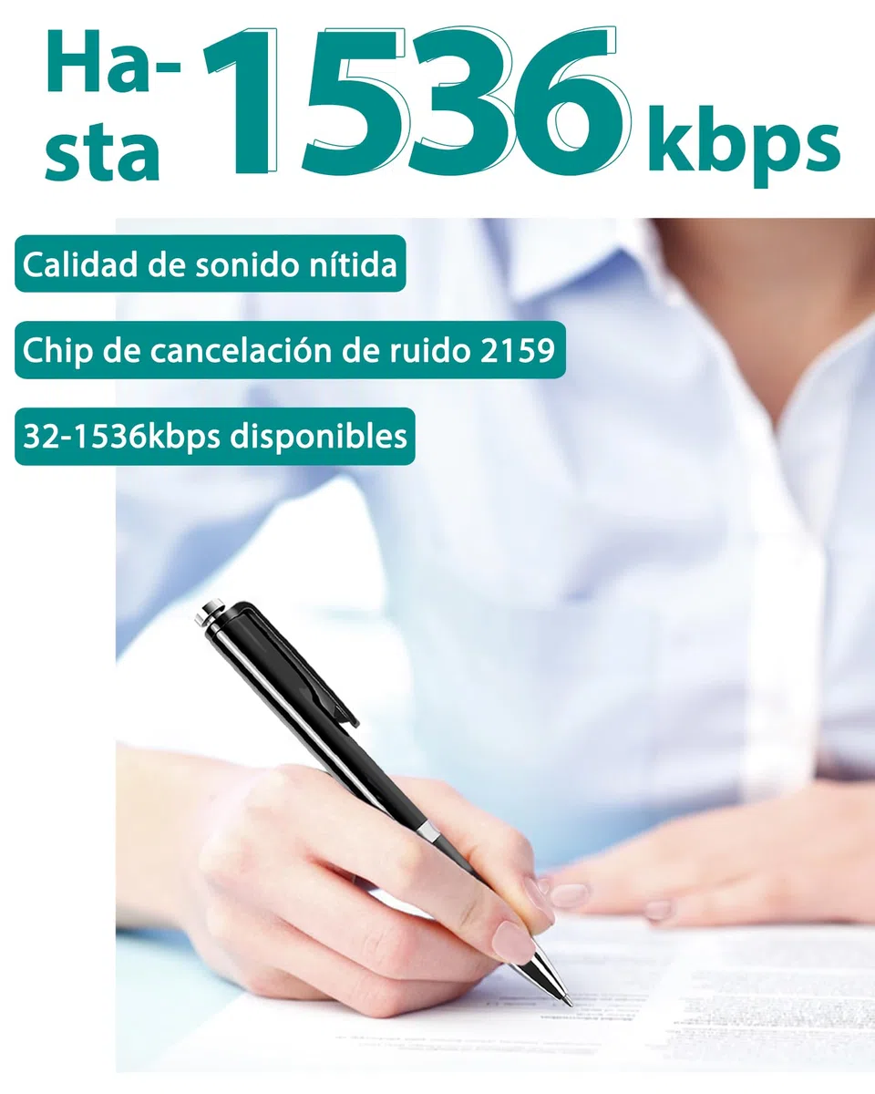 58GB Grabadora de Voz, Grabadora Voz Activada por Voz con Capacidad de Grabación de 900 Horas, Grabadora Digital para Reuniones Clases