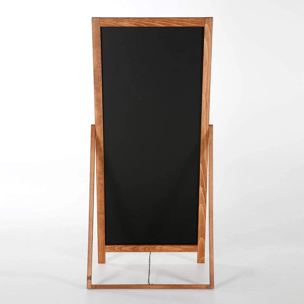 cabde madera vintage para clientes Escaparate de madera | Escaparate publicitario con carteles de madera maciza de haya certificada | Superficie de escritura 44 x 102 cm