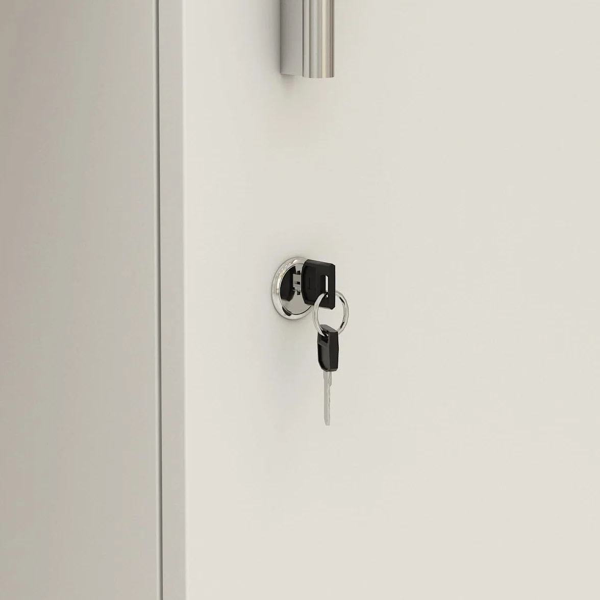 Mueble Recepción, Mostradores de Recepción Grandes, Mostradores para Tiendas con Estantes Ajustables, Recepción Mueble, Madera +Blanco, 180 X 60 X 110CM, MDF