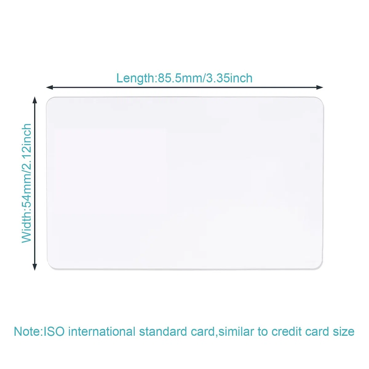Tarjetas de PVC en blanco de alta calidad CR80 de 30 mil, tarjetas de plástico blanco de calidad gráfica para impresoras de identificación fotográfica, impresión impermeable y de doble cara,