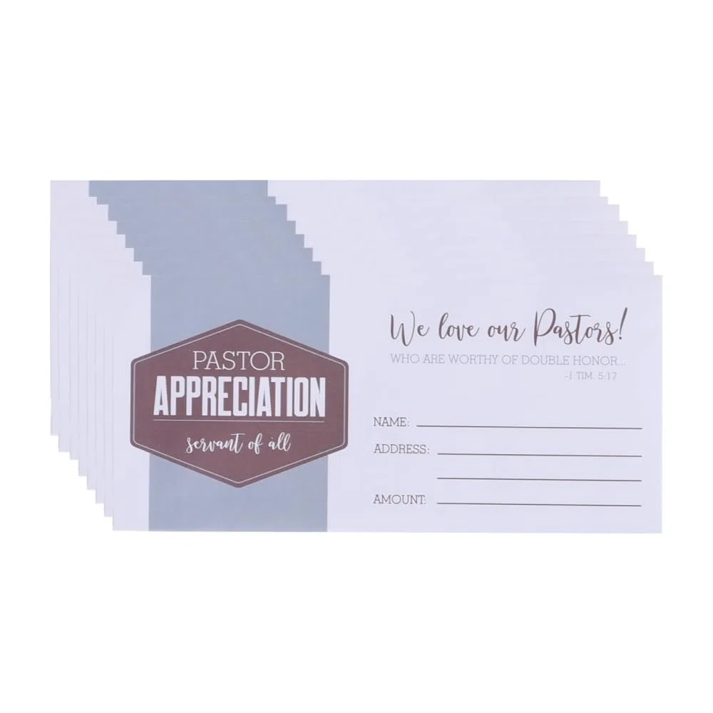 Pastor Appreciation - Sobre (apreciación de pastor, 100 unidades)