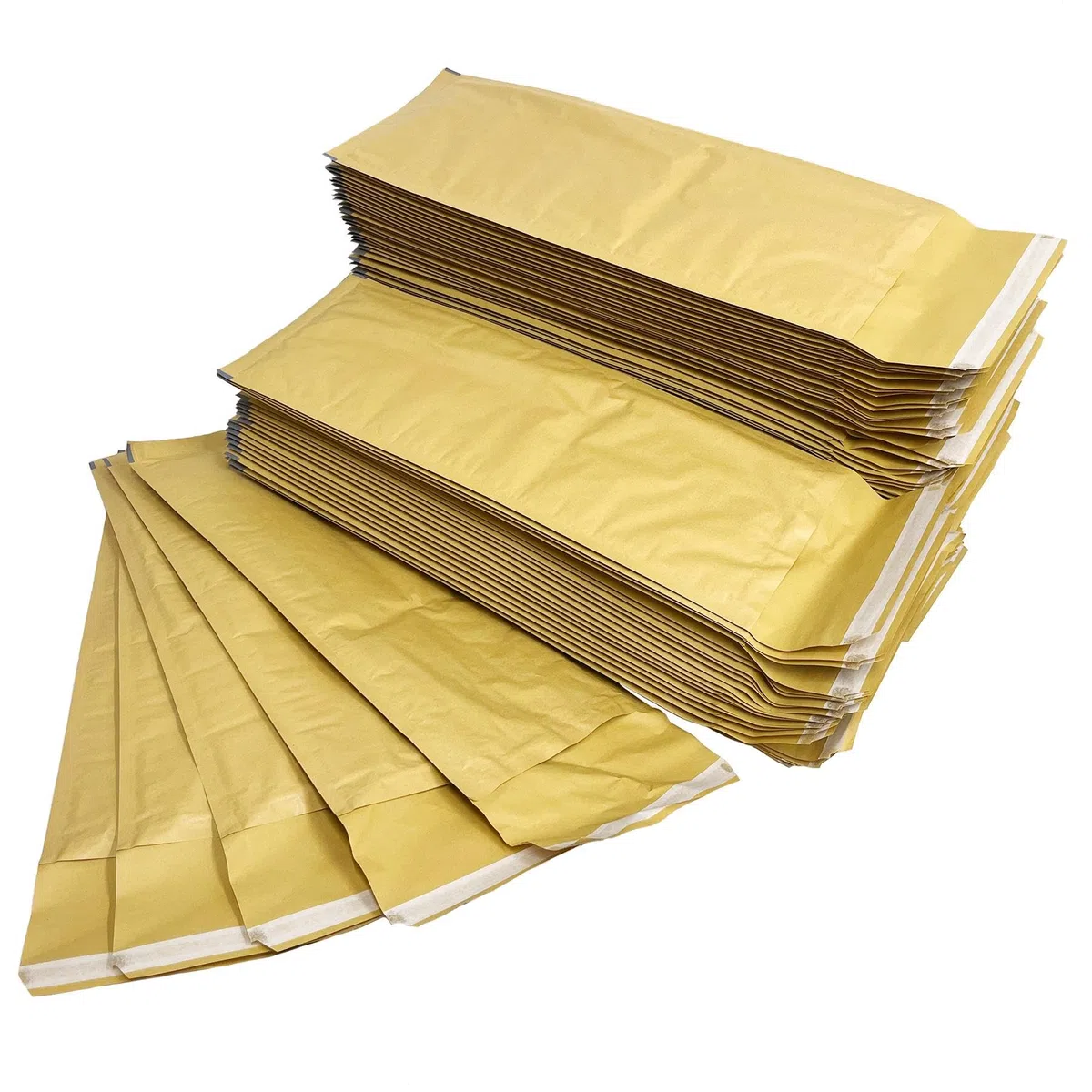 Sobres acolchados con burbujas para correo, tamaño de matrícula, 55 cm x 20 cm, 100 unidades