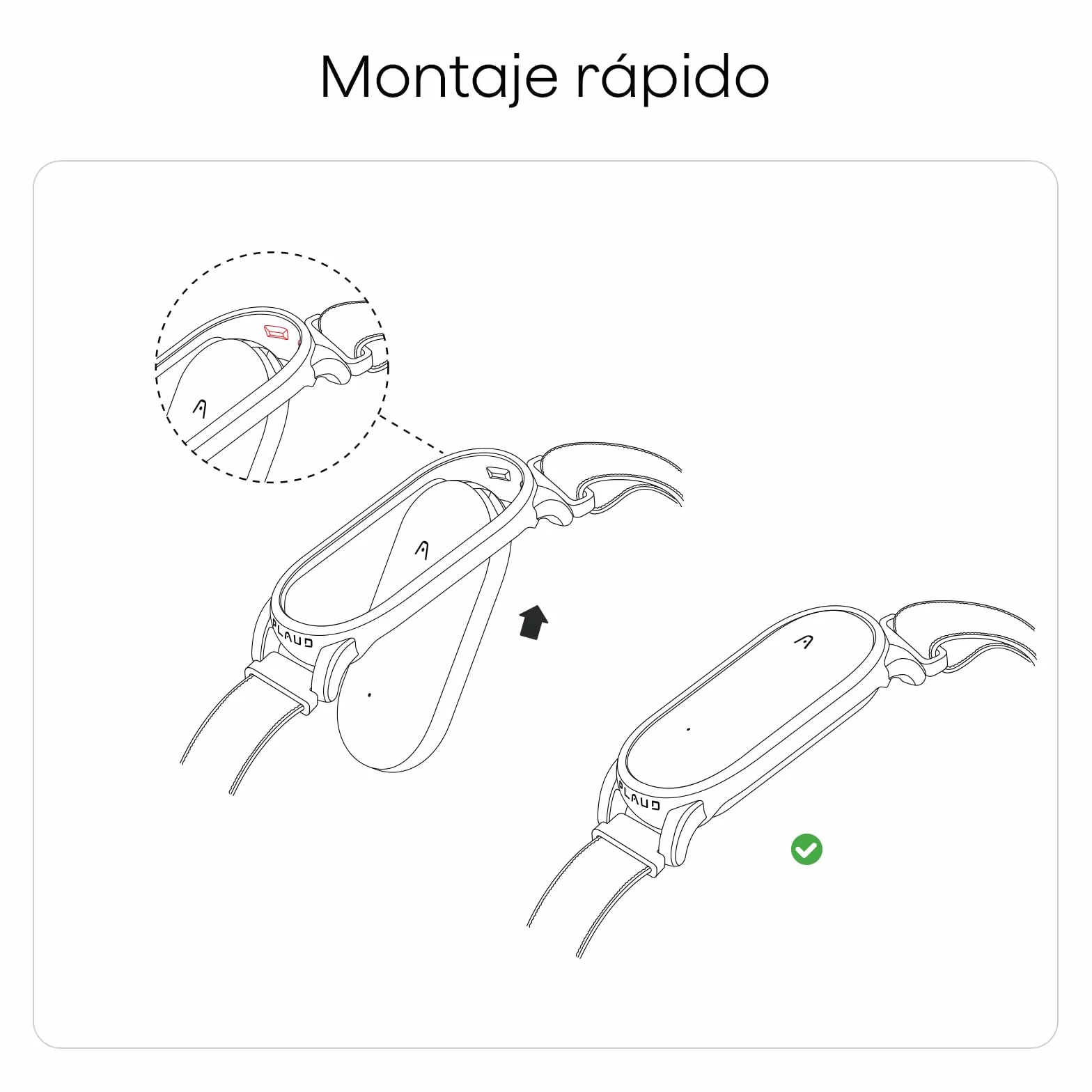 Plaud NotePin Pulsera Ajustable de Nailon Transpirable para Muñeca 18.5-23.5 cm Accesorio Grabadora de Voz IA