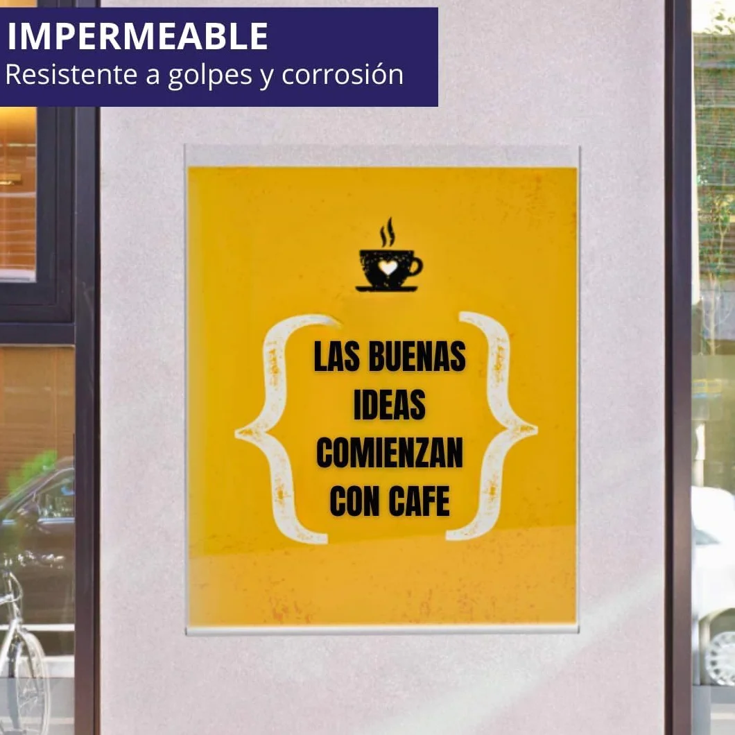 GOYAPRINT Soporte de Pared A4 Adhesivo para Carteles Expositor de Pared