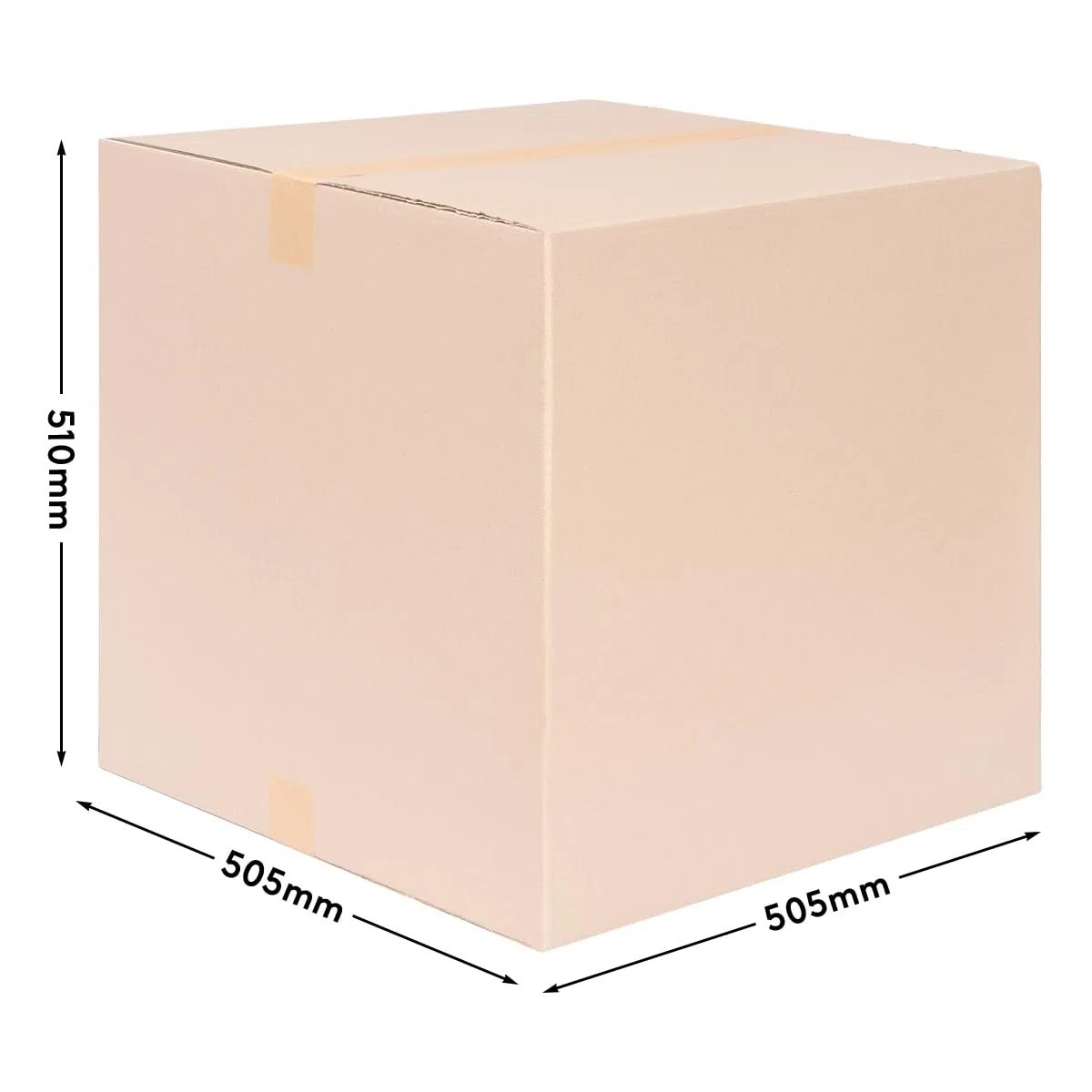 verpacking Cajas de cartón plegables 500 x 500 x 500 mm marrón (tamaño exterior 505 x 505 x 510 mm) KK 116 1 ondulado caja de envío para productos medianos DHL paquete DPD GLS Hermes cajas (30