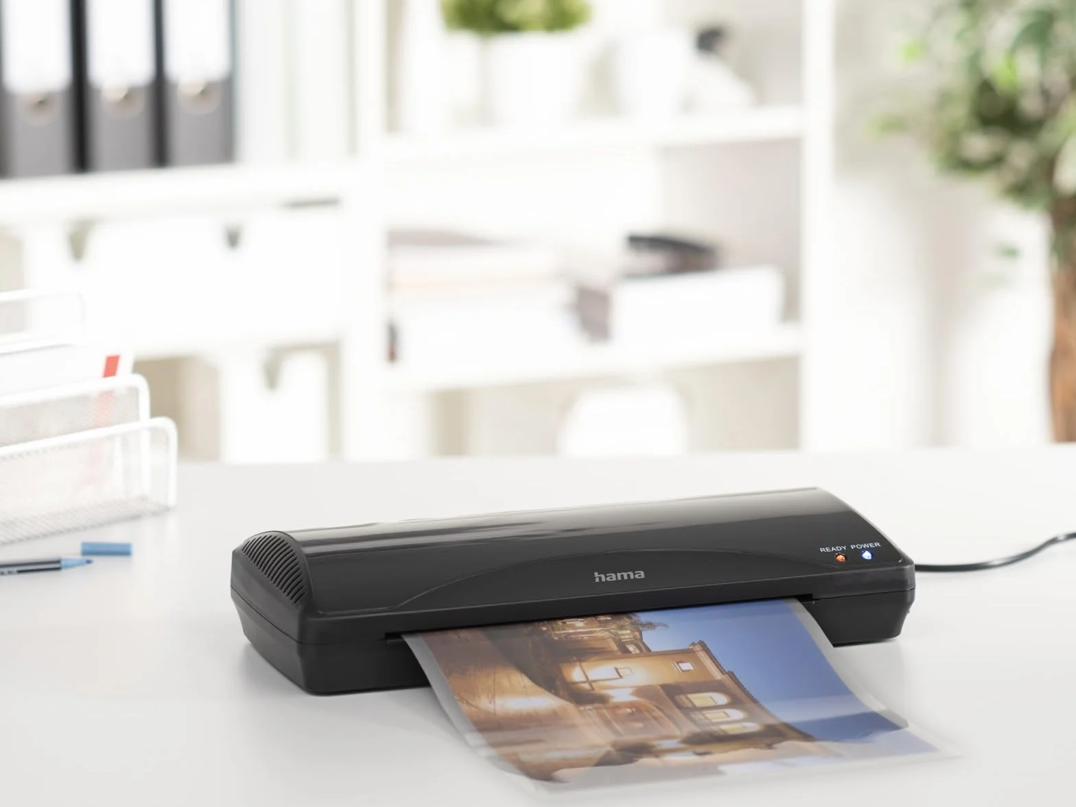 Hama Plastificadora Home & Office A4 Laminadora Caliente y Fría 2 Rodillos 250 mm/min Negro