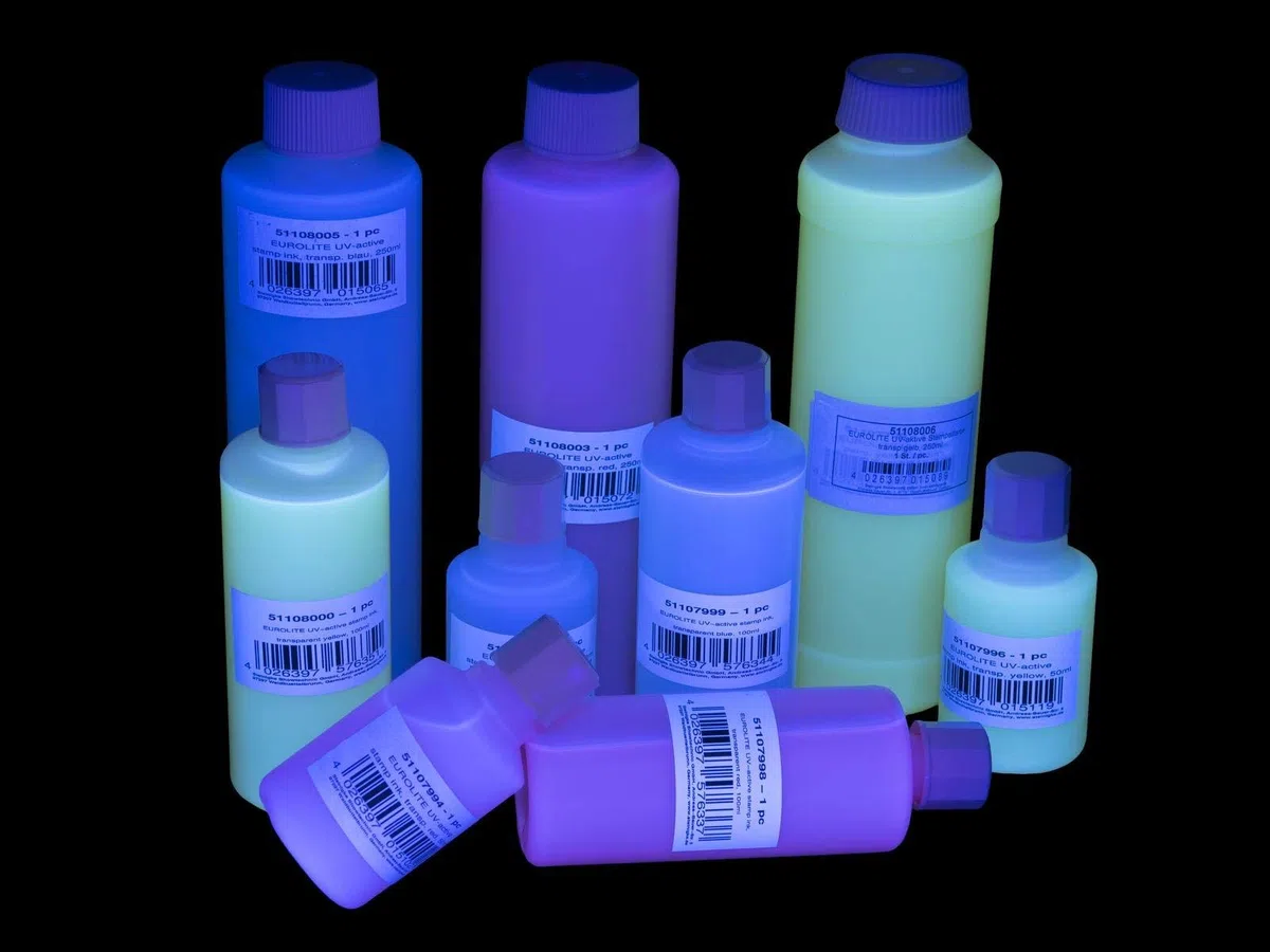 Eurolite UV-Active - Sello de tinta, amarillo transparente, 100 ml