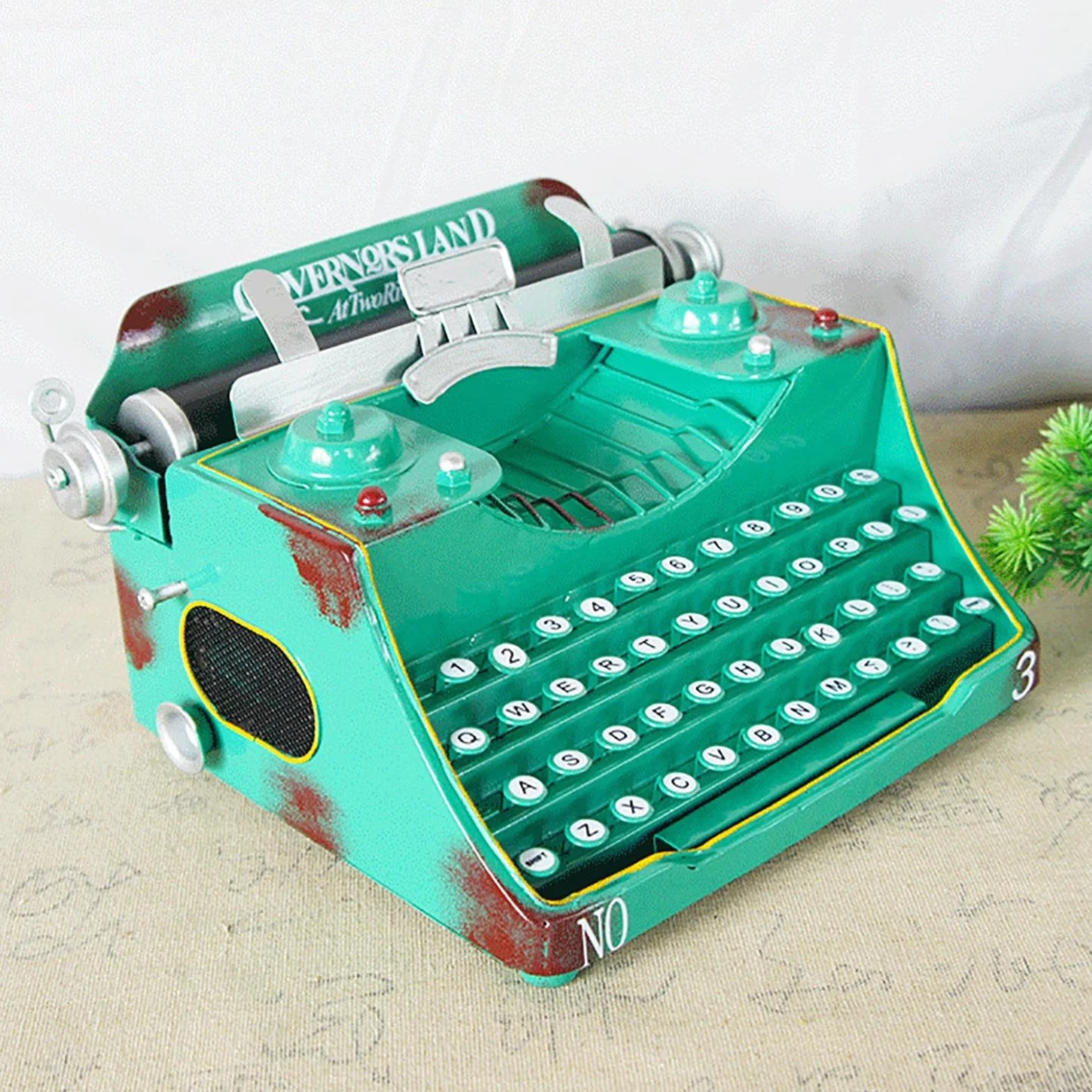 Máquina De Escribir Antigua, Modelo Clásico De Máquina De Escribir Vintage, Ideal para Grabar Películas, Ideal para El Hogar, La Oficina O El Estudio.(Schwarz)
