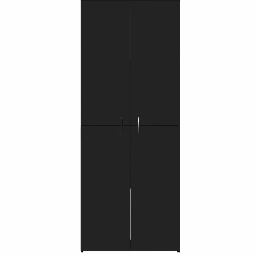 vidaXL Armario archivador Madera de ingeniería Negro 60x32x153 cm