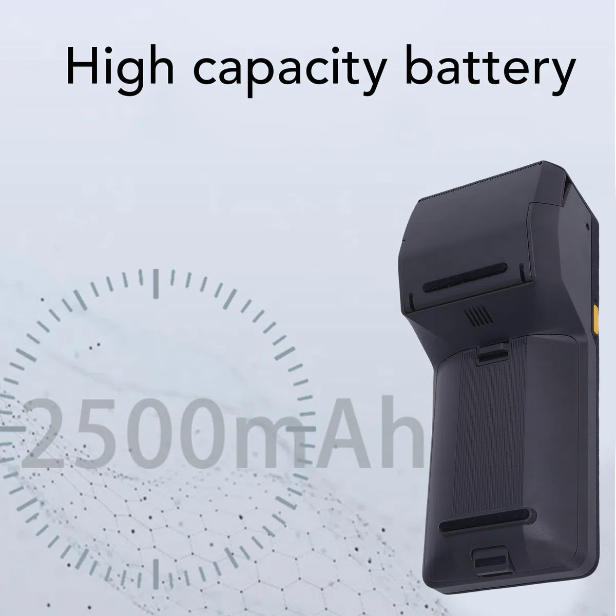 Escáner de Código de Barras, Terminal Móvil de Pantalla Táctil de 5 Pulgadas para Android 11, Impresora PDA de Mano de 58 Mm, Captura de Datos de Código de Barras 1d 2D, BT5.0,
