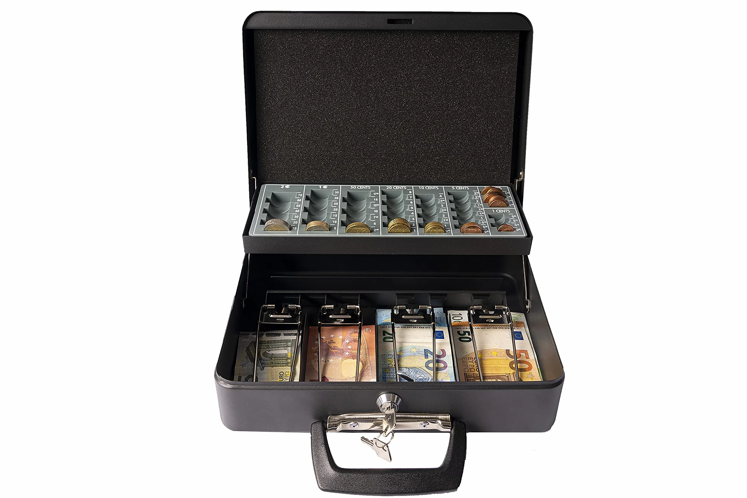 Arregui Caja Caudales con Llave C9244H-EUR Acero Negro Portátil