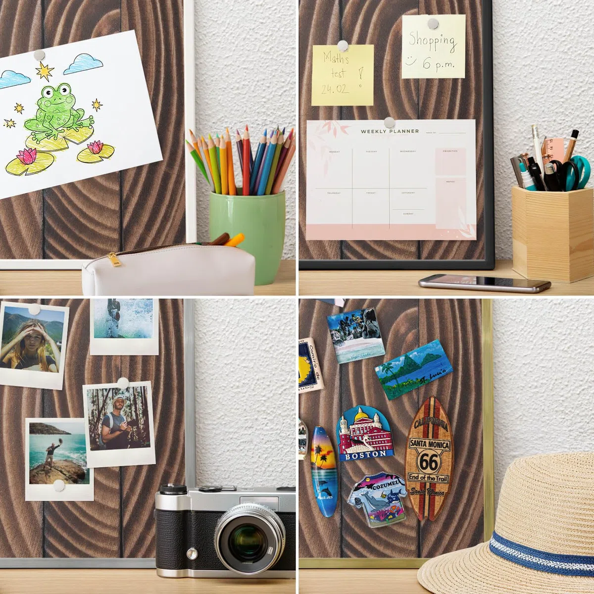 Pizarra de Pared para el Menú del Día 50x50 struttura in legno Marco Negro | Pizarra | Organizador | de Pared | Tablón | Anuncios | Decorativo | Recordatorio | Notas | Planificador | Semanal | Menú