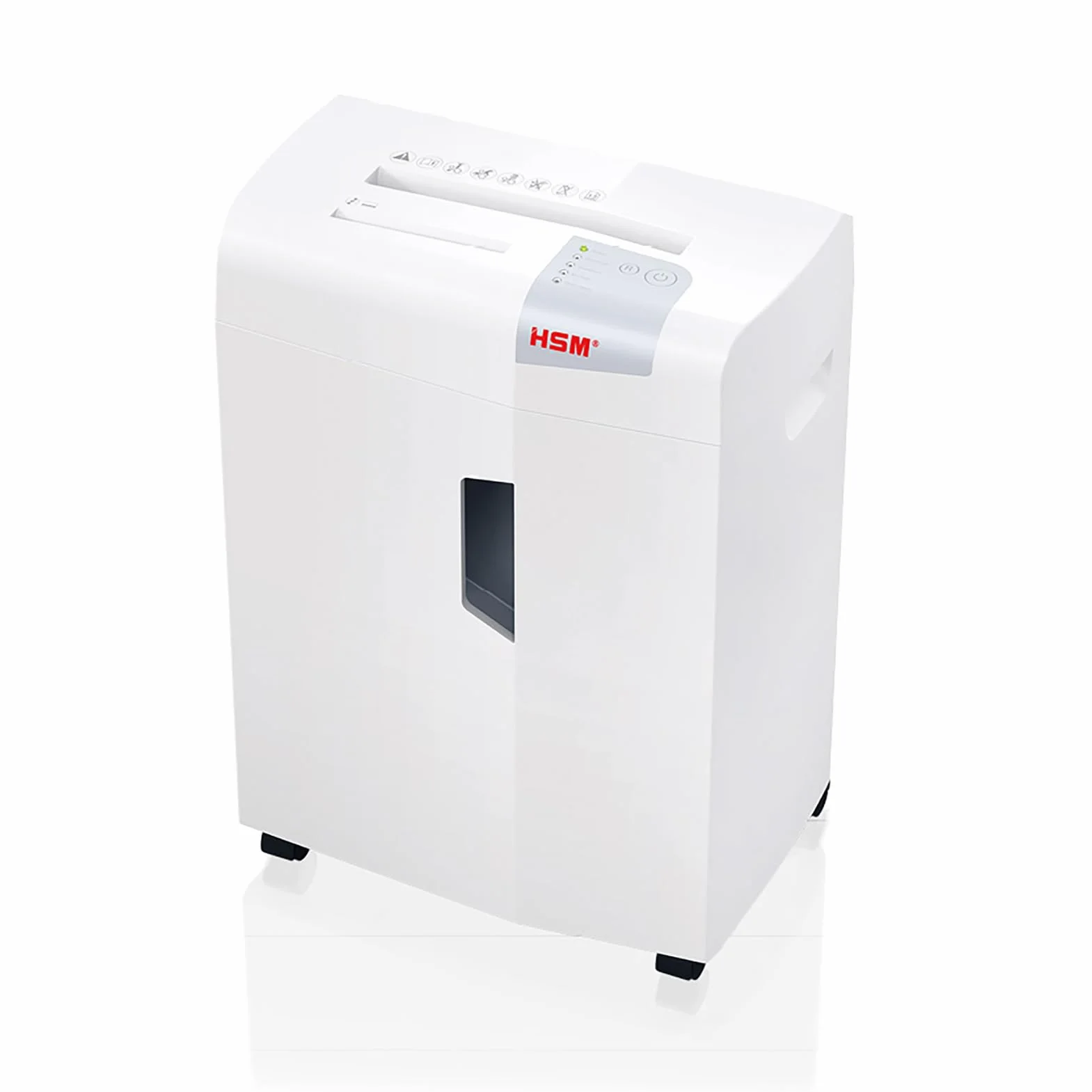HSM Shredstar X13 - Destructora de documentos, 4 x 37 mm, color blanco plata