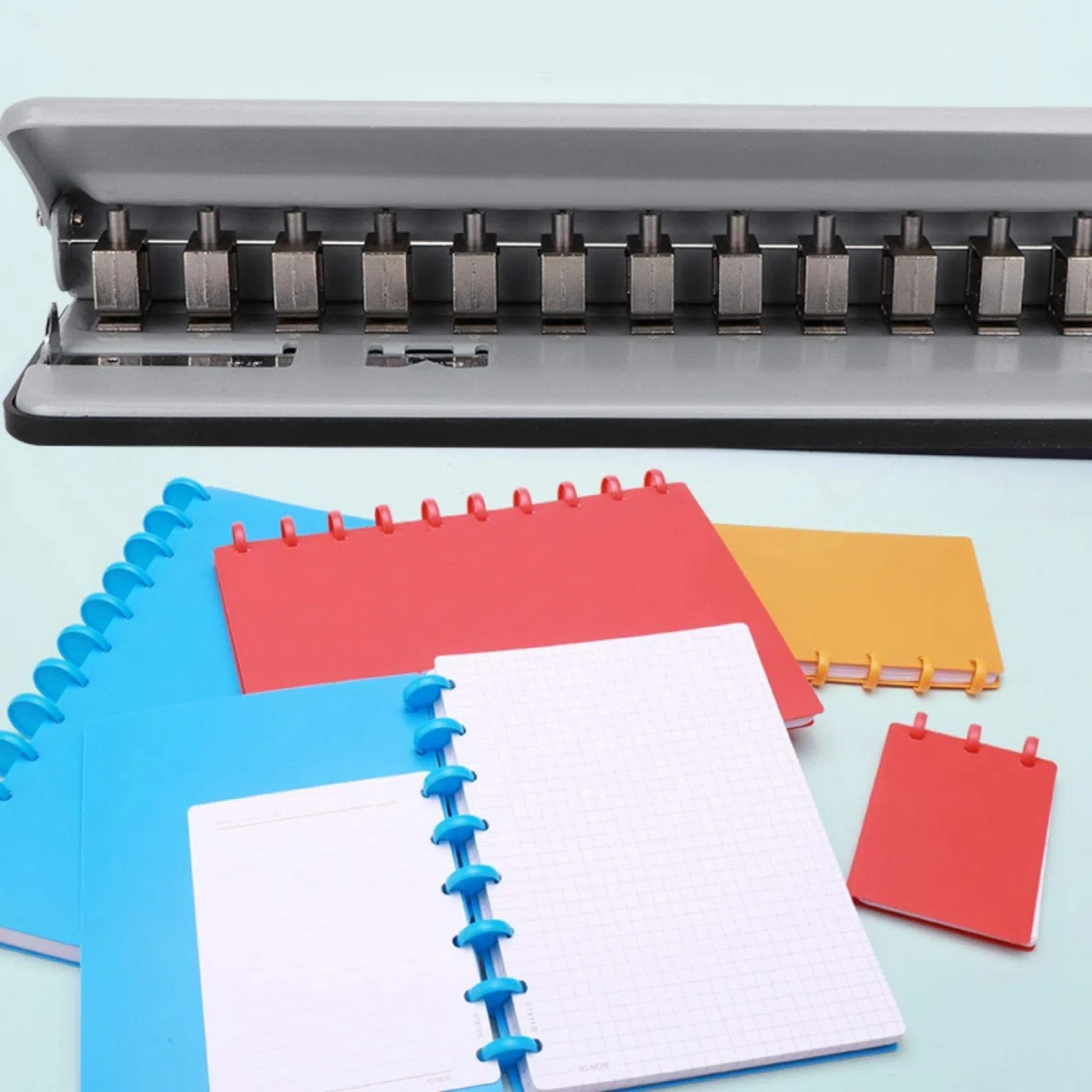 Herramienta de Perforación de Setas, Perforadora de Agujeros de Setas Ajustable Tarjeta de Papel Multifunción Máquina Perforadora de Agujeros de Encuadernación de Fotos(Gris)