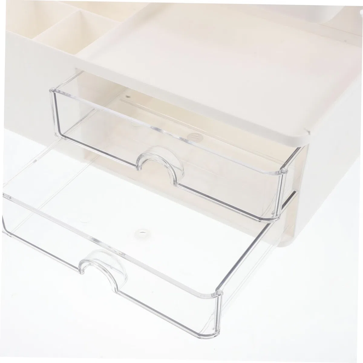 Veemoon Organizador de Escritorio con Forma de Conejo Cute Caja de Almacenamiento con Cajones Estante de Perforación para de Oficina y Papelería Accesorio de Escritorio Divertido y