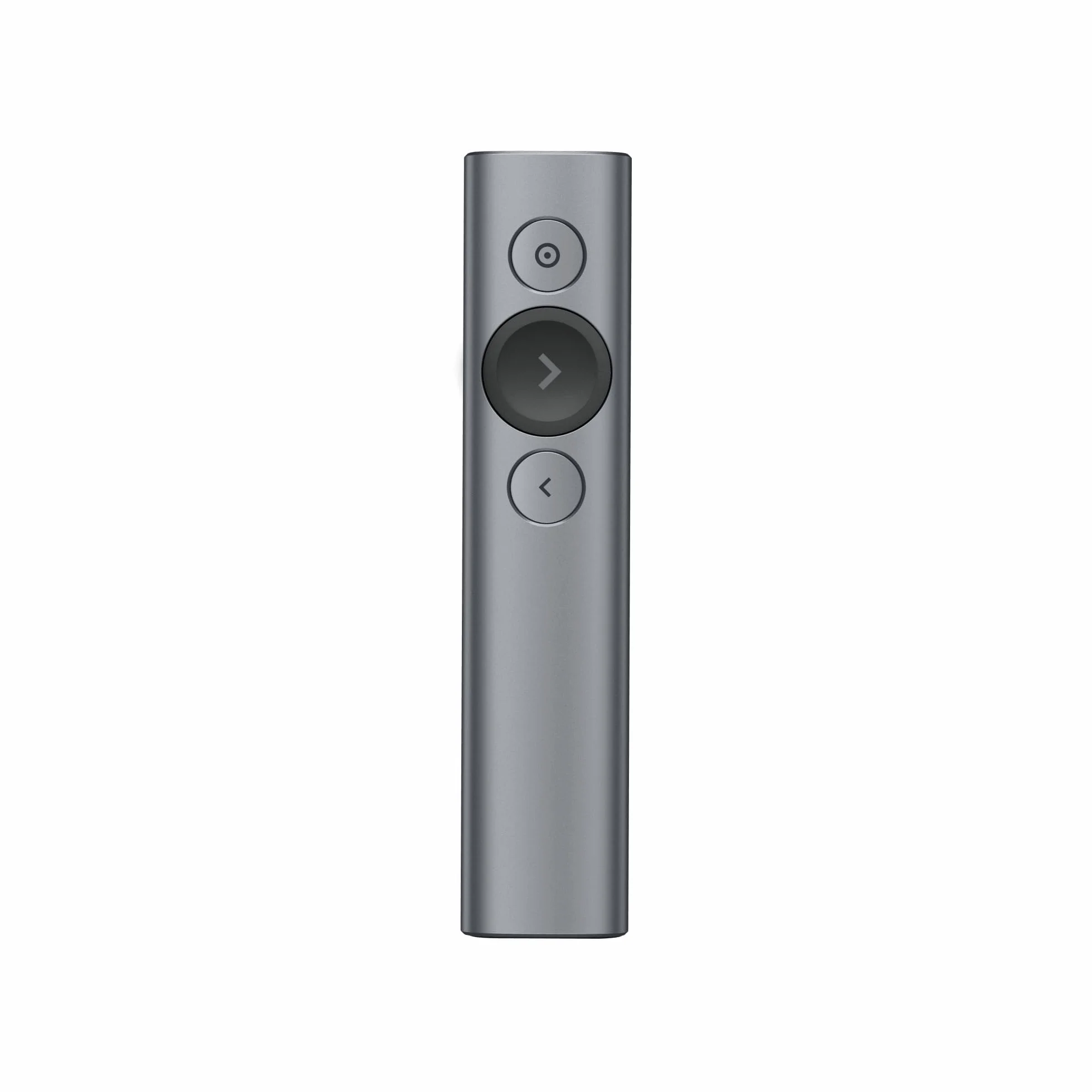 Logitech Spotlight Presentador Inalámbrico, 2.4 GHz y Bluetooth, Receptor USB, Puntero Láser Digital, Distancia de 30 Metros, Cronometro, PC/Mac/Android/iOS, Negro/Blanco