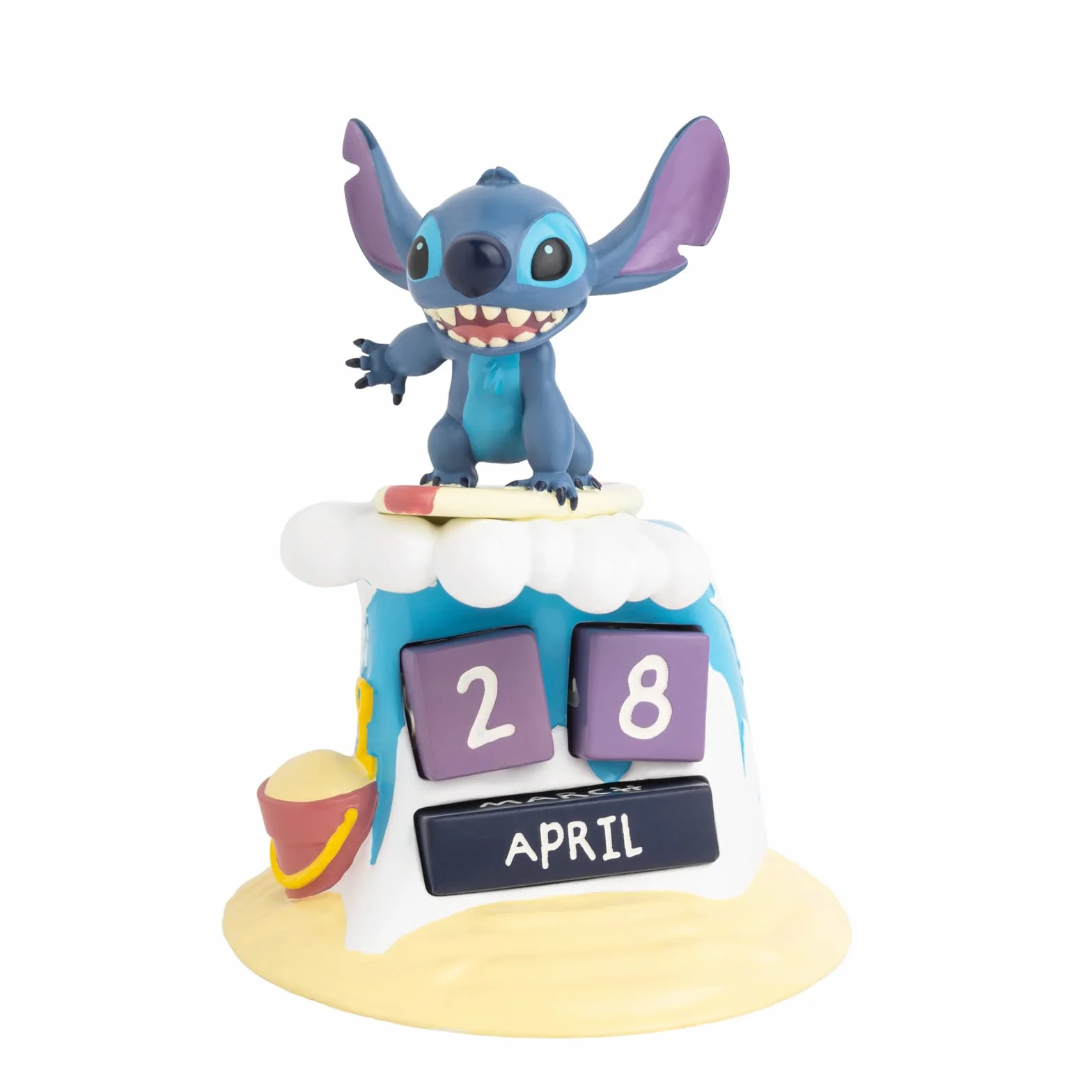 Calendario Perpetuo Stitch 3D - Figura Disney para Decoracion Habitacion Juvenil : Stitch Regalos │ Calendario sobremesa para niños - Merchandising Oficial