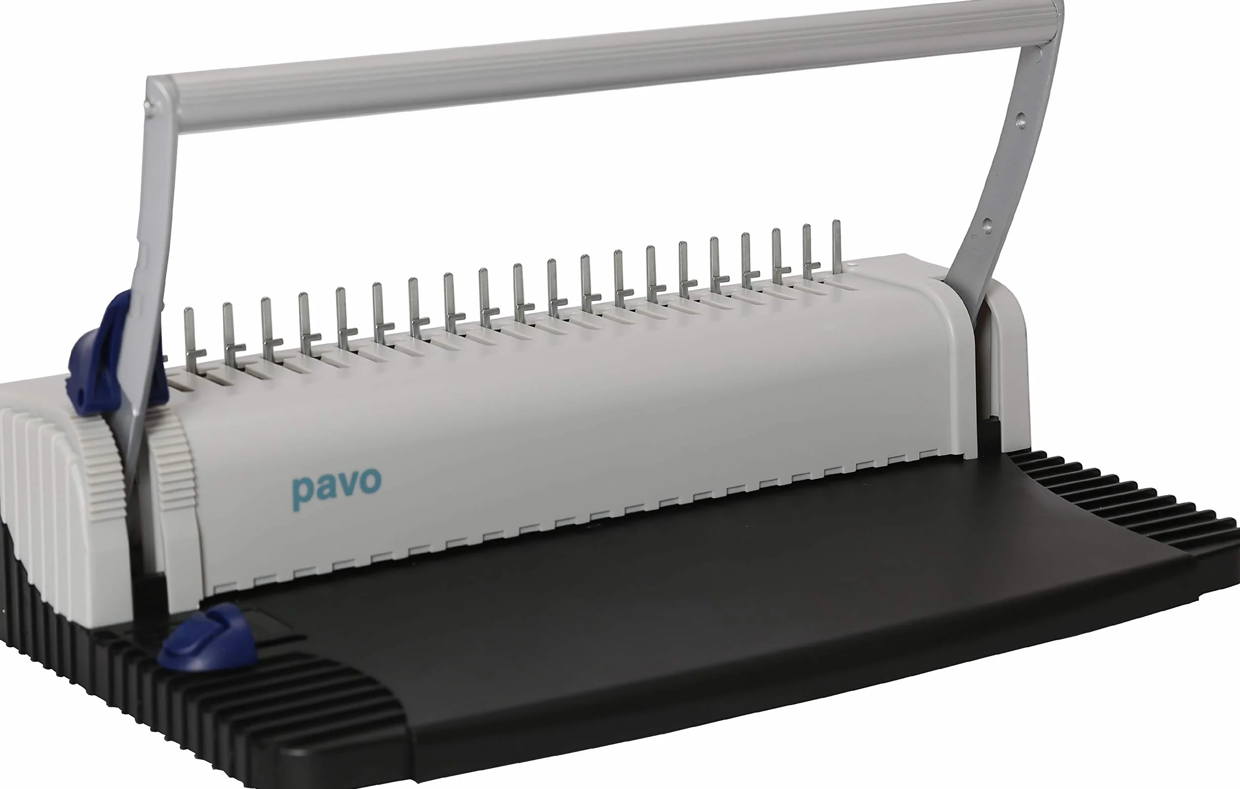 Pavo - Smartmaster 2 Máquina Encuadernadora de Canutillo con Accesorios, Capacidad 150 Hojas, Perforación 8 Hojas, Incluye Cubiertas y Canutillos, Gris/Negro - 8030903
