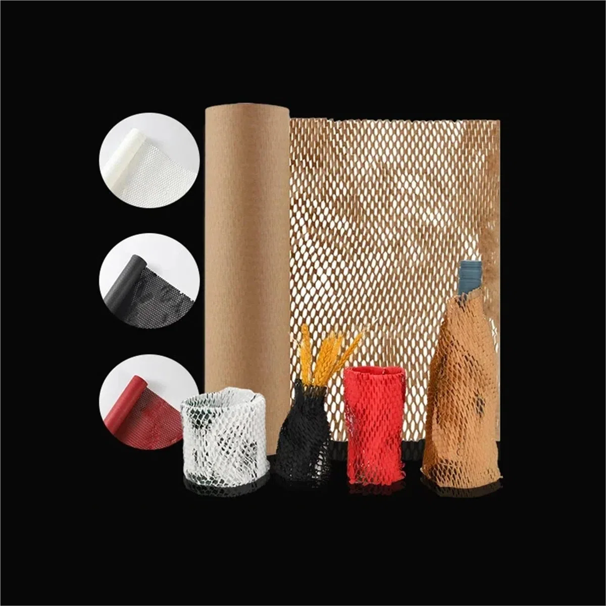 Papel de embalaje de panal de abeja Papel de nido abeja, frágil, taza, jarrón, obra arte, material embalaje amortiguación, rollo papel kraft, envoltura flores(W 50cm L30 meters)