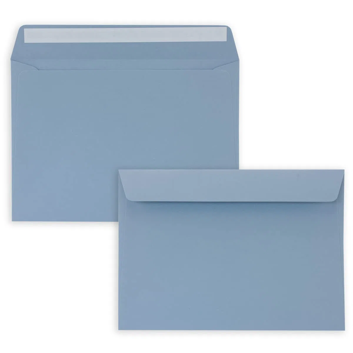 200 sobres DIN C5, color azul grisáceo, 16,2 x 22,9 cm, cierre autoadhesivo, elegantes sobres para grandes invitaciones y tarjetas de cumpleaños o bodas