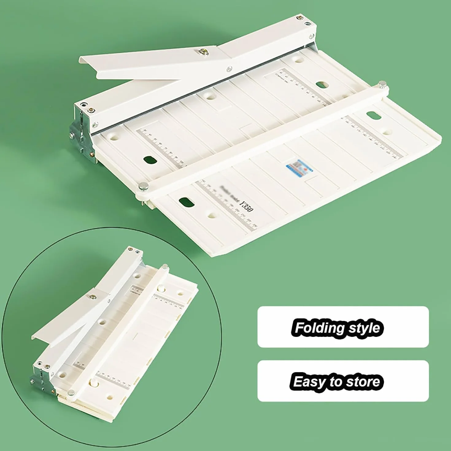 Máquina Plegadora De Papel Manual, Plegadora De Papel A4/A3, Plegable, Regla Doble, Longitud De Sangría 330 Mm, Profundidad De Sangría 0,8 Mm, Profundidad De Alimentación 220 Mm, ABS Antienvejecimient