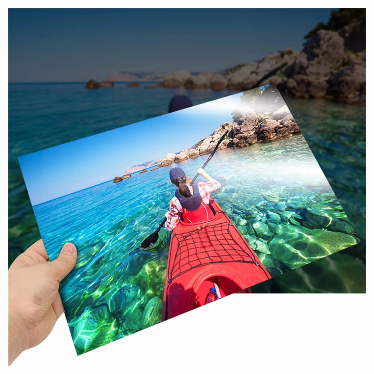 DAVBIR A4 100 hojas Papel fotográfico de alto brillo Impresora brillante Papel fotográfico 180g 200g 230g perfection (Color : A4 230g 100sheets)
